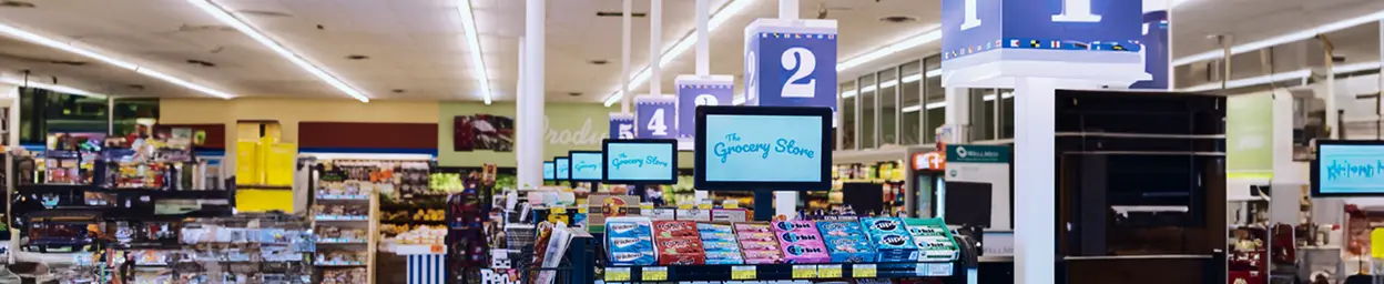 Monitore und Touchscreens für Digital-Signage