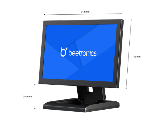 10 Zoll Monitor Metall