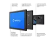 7 Zoll Touchscreen Metall