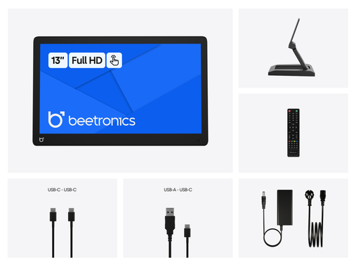 13 Zoll Touchscreen
