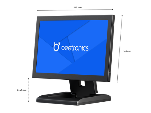 10 Zoll Monitor Metall