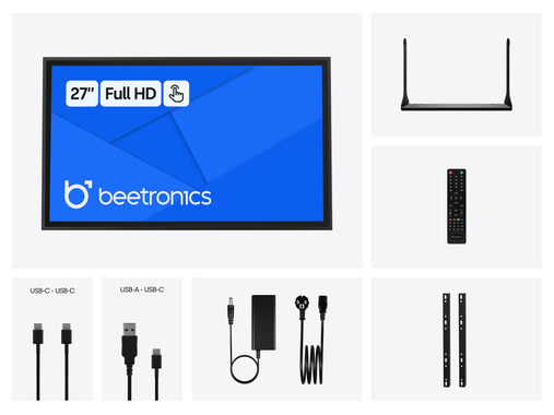 27 Zoll Touchscreen Metall