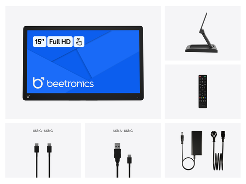 15 Zoll Touchscreen