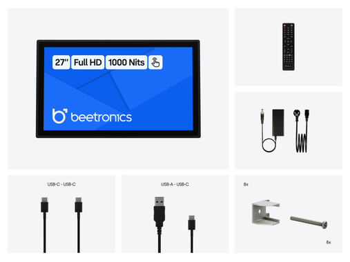 27 Zoll Touchscreen Metall (High-Brightness)