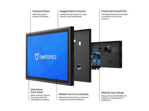 7 Zoll Touchscreen Metall