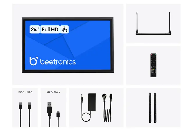 24 Zoll Touchscreen Metall