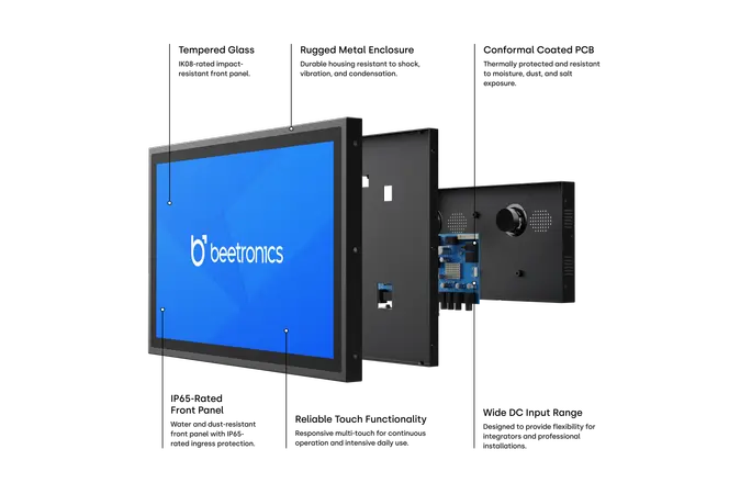 24 Zoll Touchscreen Metall