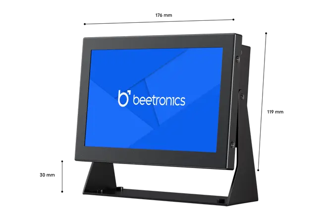 7 Zoll Monitor Metall