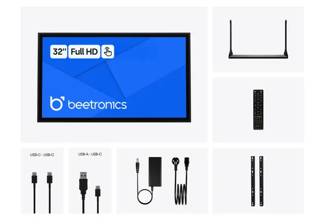 32 Zoll Touchscreen Metall
