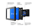 9 Zoll Monitor Metall
